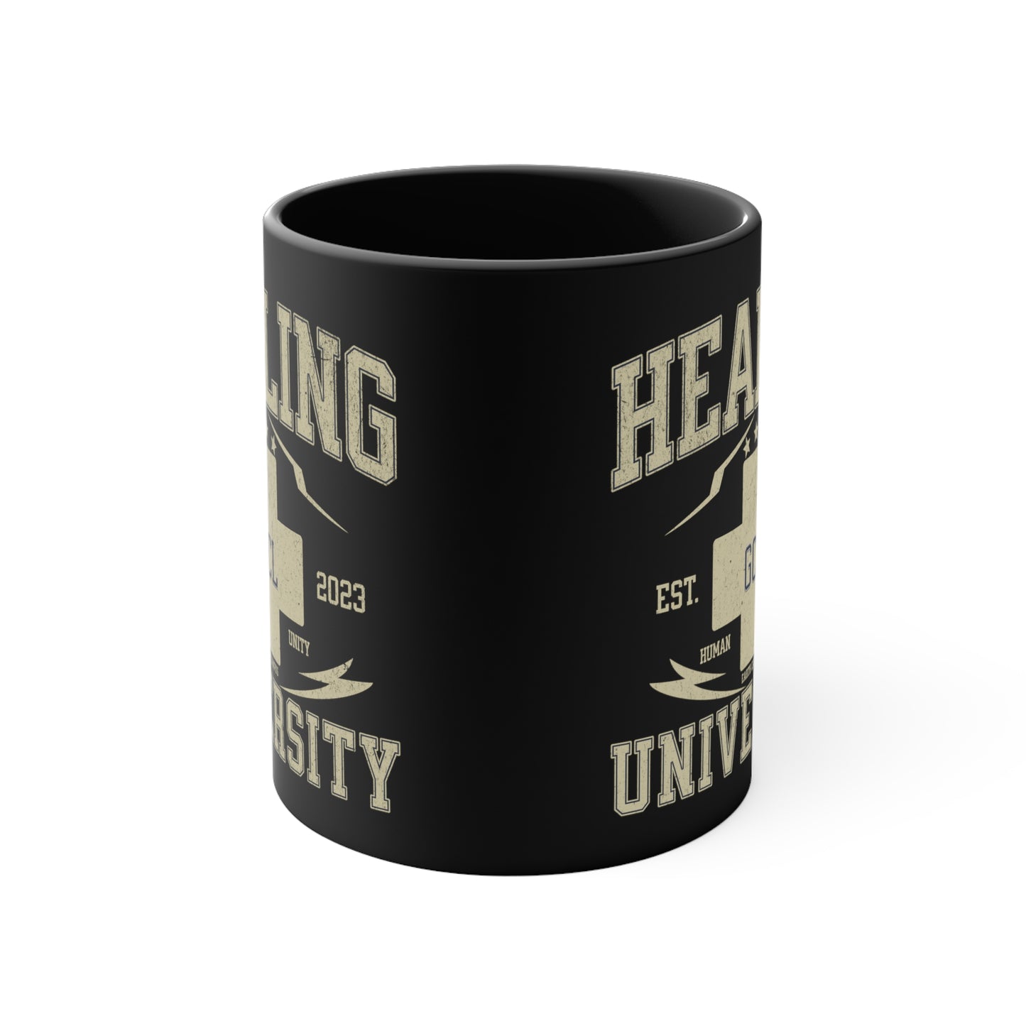 Healing University Mug, "Healing Art" Series, Social Commentary, Custom Coffee Mug