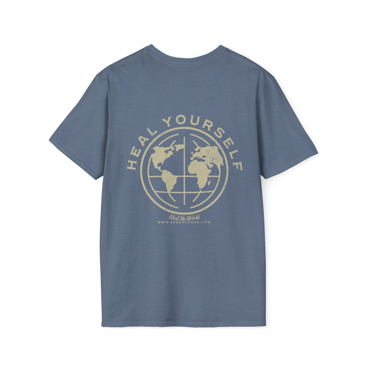 Healing University, Heal Yourself, Heal the World, "Healing Art" Series, Comfortable Commentary Collection, Social Commentary, Ultra Soft Heather Material