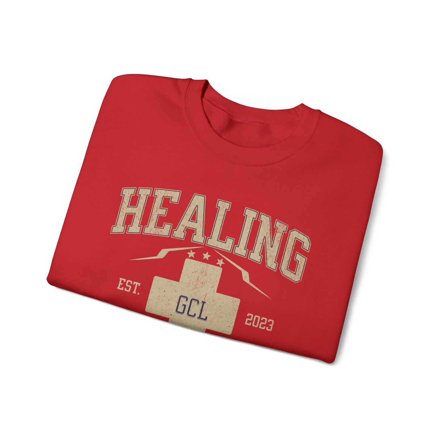 Healing University, Heal Yourself, Heal the World, "Healing Art" Series, Comfortable Commentary Collection, Social Commentary, Ultra Soft Material, Unisex Heavy Blend™ Crewneck Sweatshirt