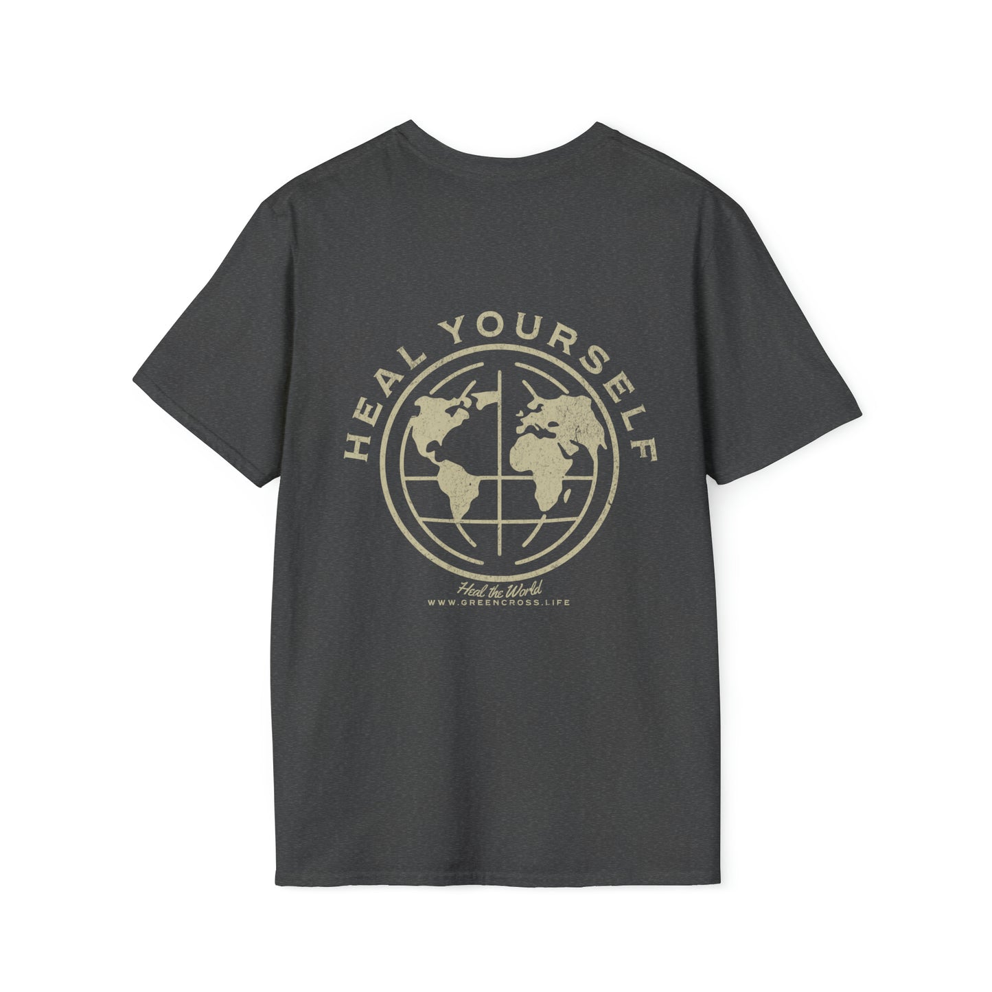 Healing University, Heal Yourself, Heal the World, "Healing Art" Series, Comfortable Commentary Collection, Social Commentary, Ultra Soft Heather Material